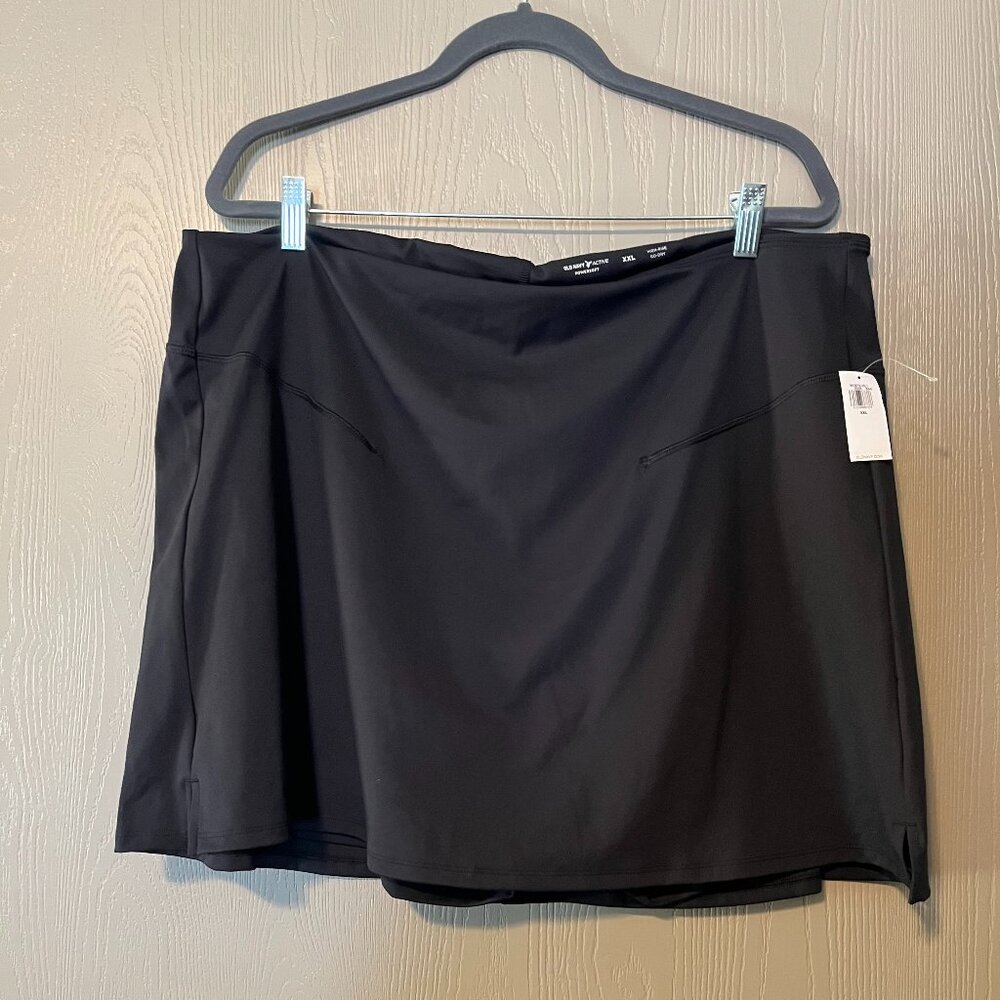 Old Navy Active Powersoft High-Rise Go-Dry Skort - Black - Size XXL - NWT